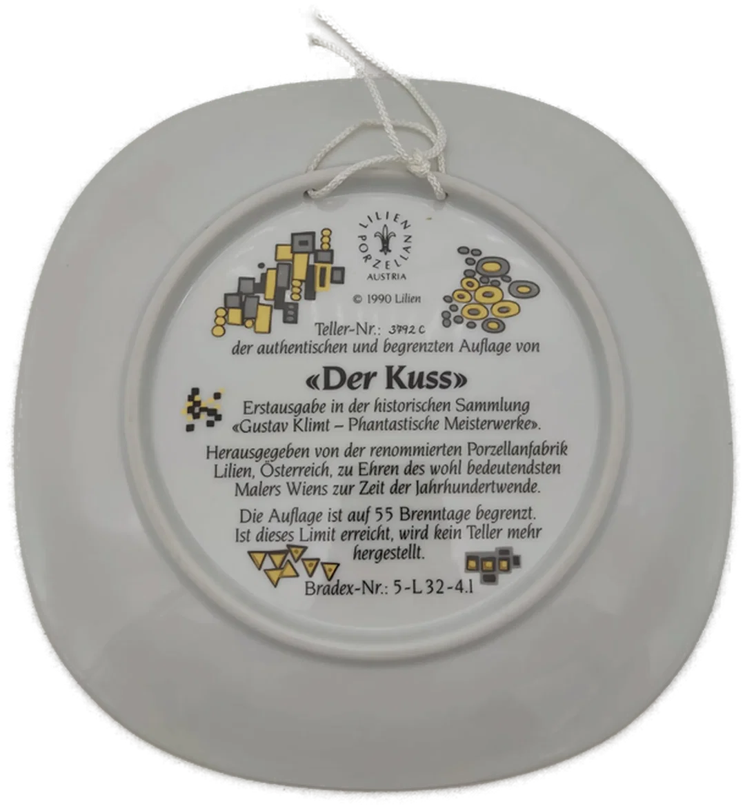 Lilien Porzellan Wandteller 5er-Set "Gustav Klimt" – Bild 6