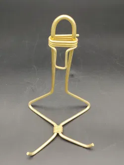 Blumen Wandhalter aus Metall - gold - Bild 3