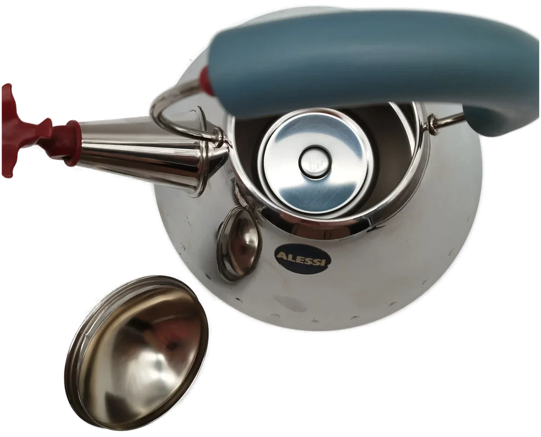 ALESSI Teekanne mit charmantem Stöpsel - ca. 16cm hoch – Bild 3