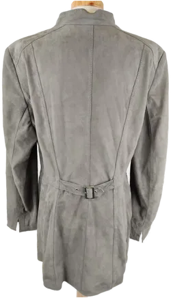 Gerry Weber Damen Rauhledermantel grau - XL/42 - Bild 2