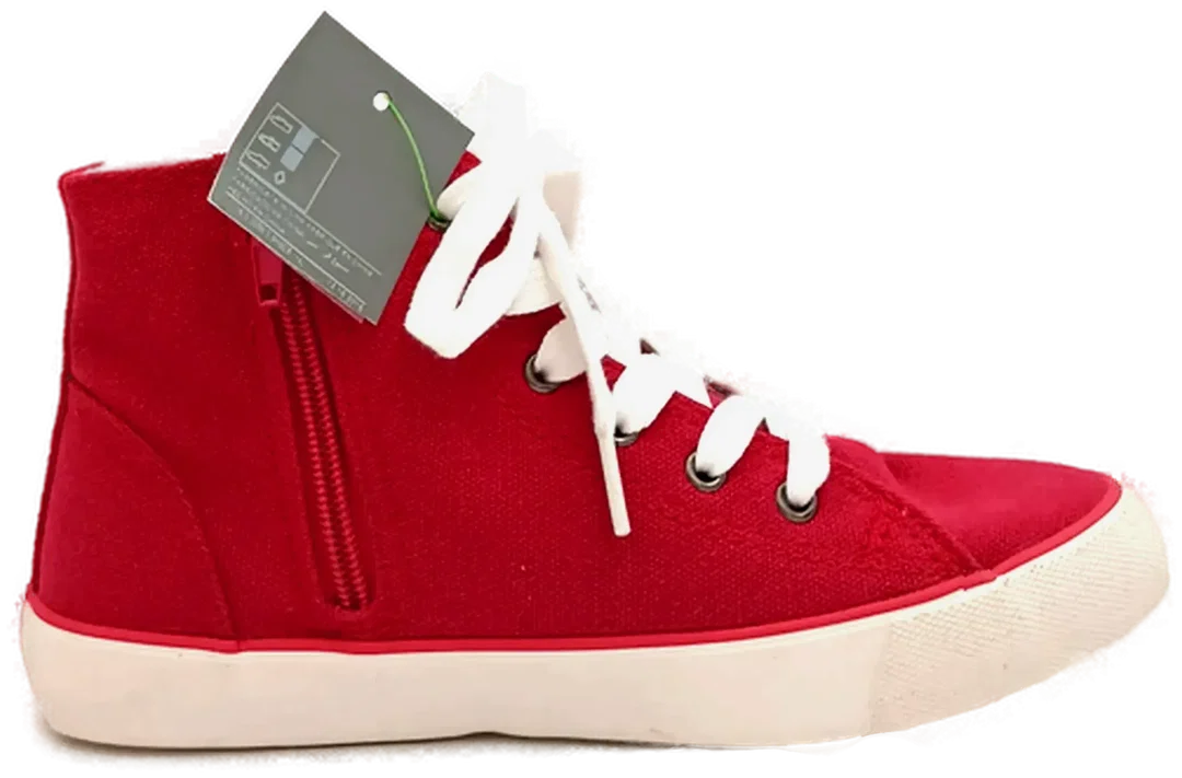 United Colors of Benetton Damen Sneakers rot Gr. 33 – Bild 3
