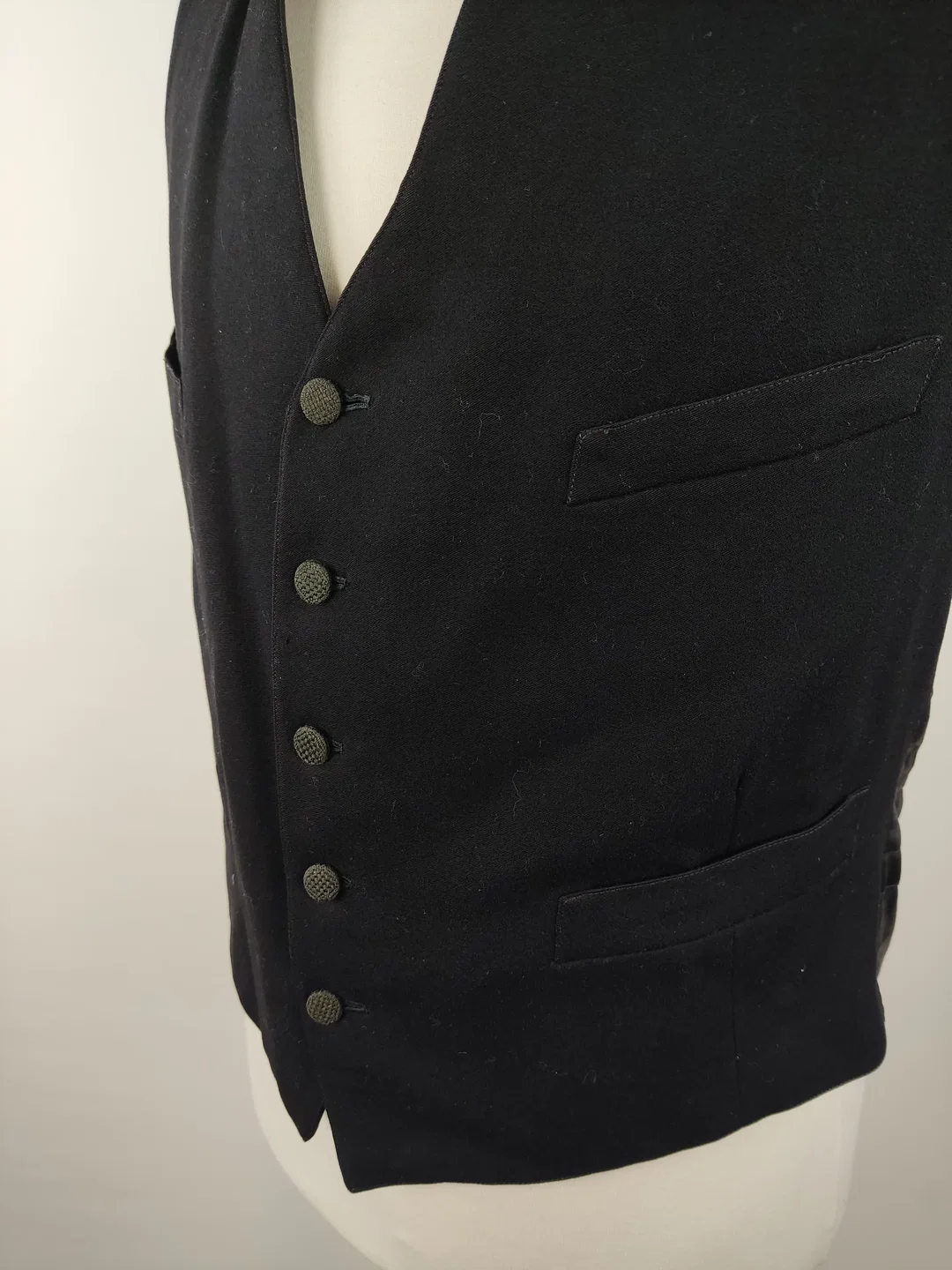 Herren Gilet / Weste schwarz - S / 46 – Bild 4