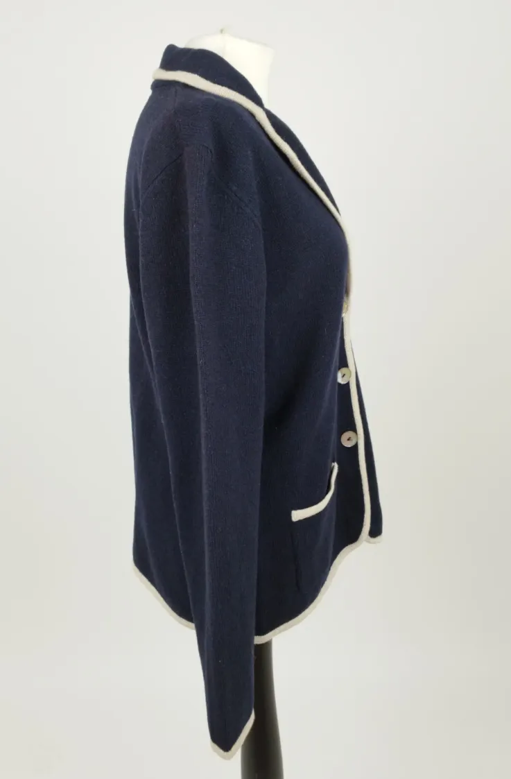 MILANO Italy Cardigan - Gr. L / 80% Lammwolle, 20% Nylon – Bild 2