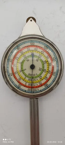 Antikes Kartenmesser, Kurvimeter - Bild 2