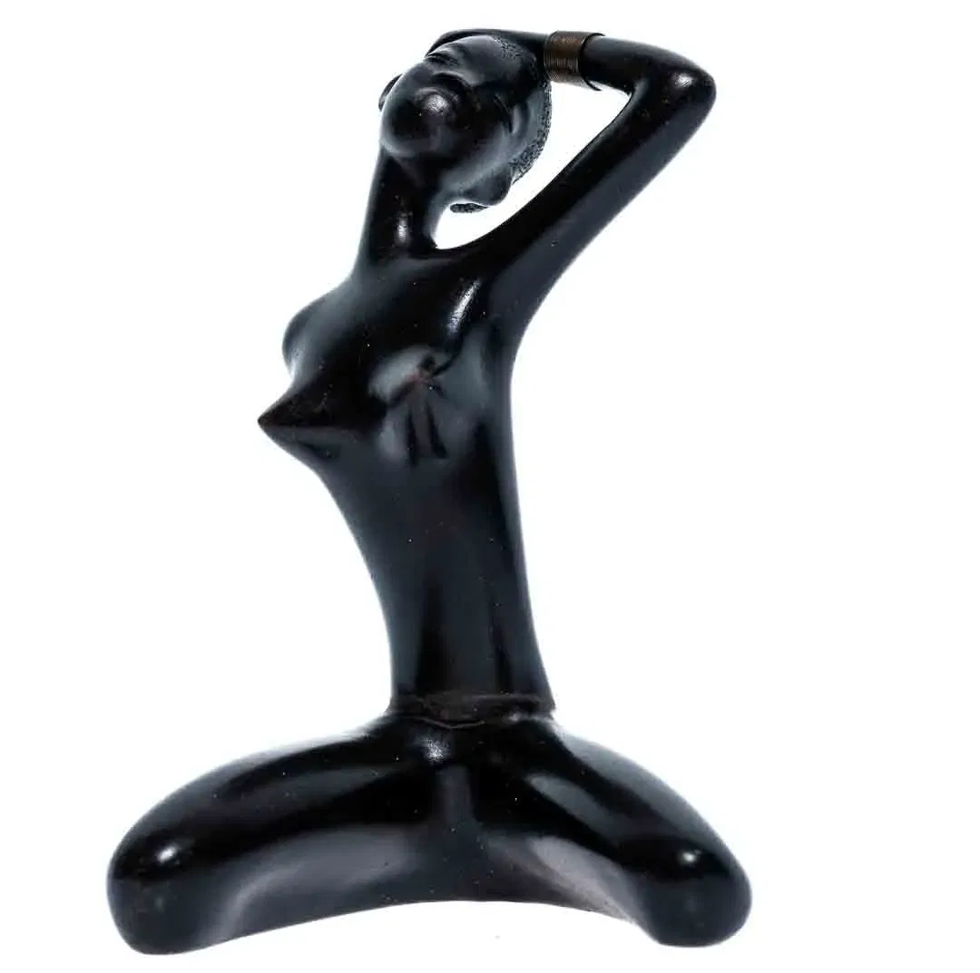 Anzengruber Leopold Kunst-Skulptur African Woman 1950s Austria  - Bild 1