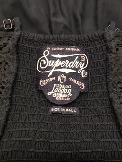 Maxikleid Superdry Baumwolle Unifarben | Sommerabend-Eleganz - Bild 4
