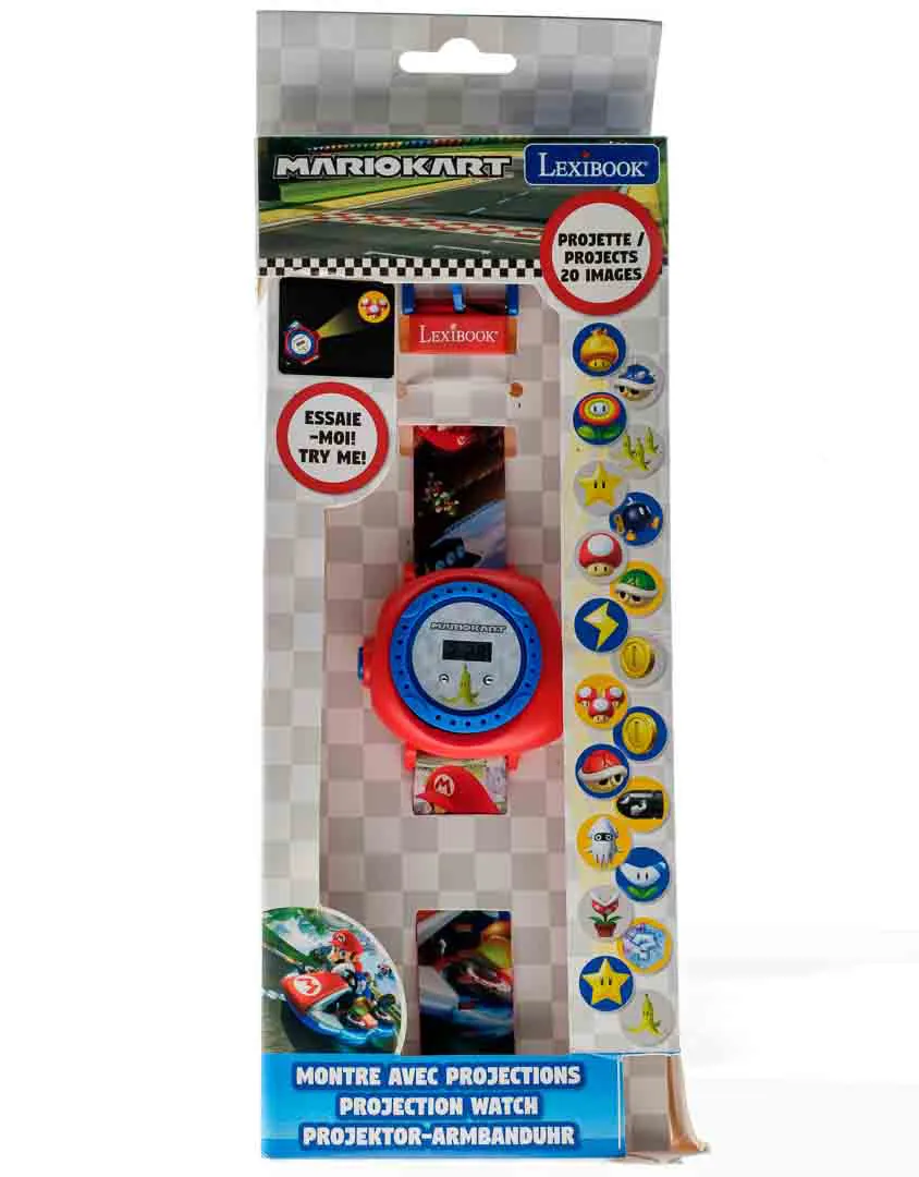 Lexibook Mario Kart Projektor-Armbanduhr, digital, OVP, 20 Bilder - Bild 1