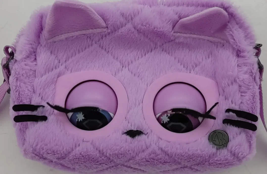 Purse Pets flauschige Katze Tasche in Rosa – Bild 2