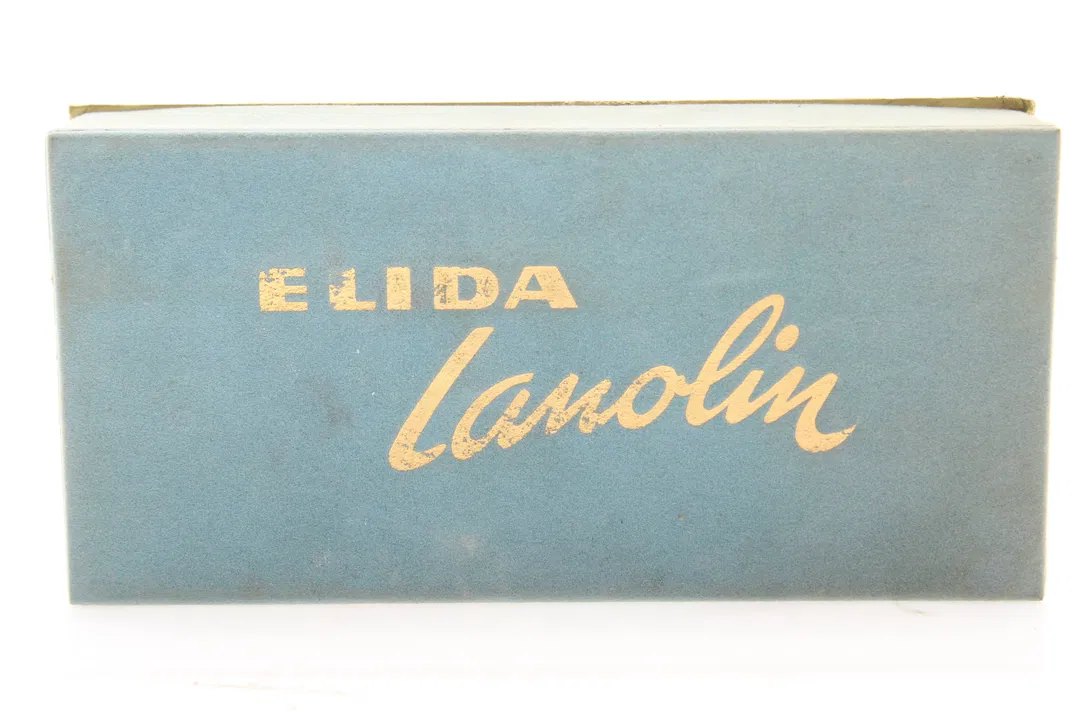 Elida Lanolin Seife – 3 Stück im Originalkarton – ca. 6 × 9 cm – Vintage - Bild 1