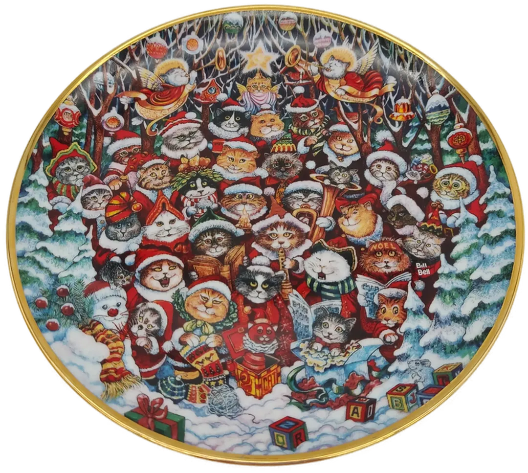 Santa Claws Weihnachtsteller – Exquisite Deko für festliche Anlässe von Bill Bell - Bild 1