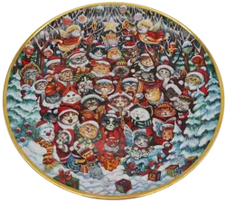 Santa Claws Weihnachtsteller – Exquisite Deko für festliche Anlässe von Bill Bell - Bild 1