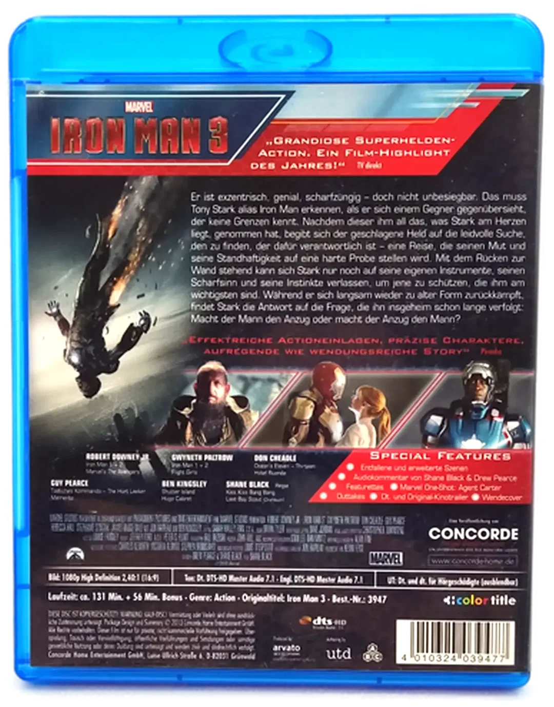 Blu-Ray "Iron Man 3" – Bild 2