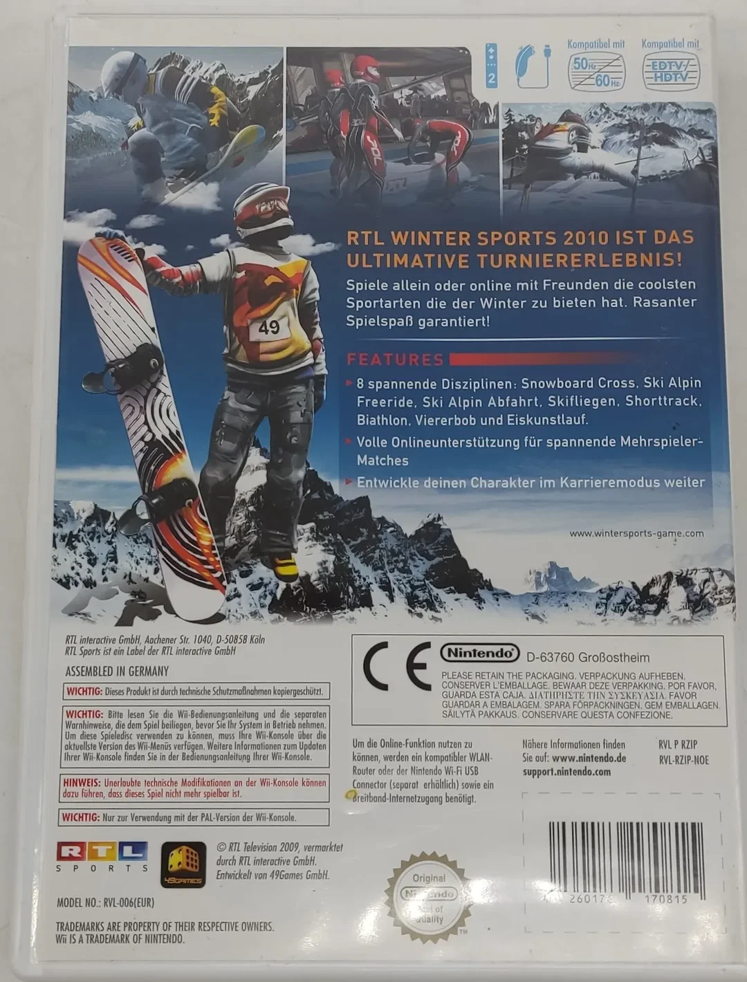 Nintendo Wii Winter Sports 2010 "The Great Tournament" – Bild 3