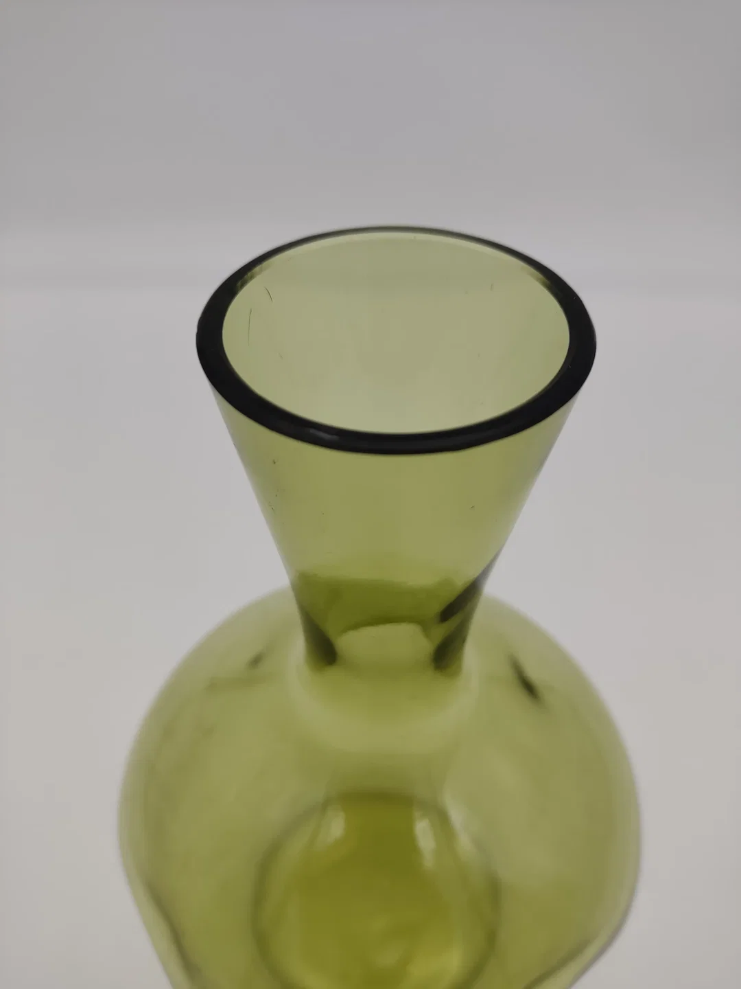 Vintage Glasvase, grün – Bild 2