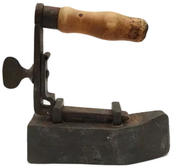 Antikes Bügeleisen Gusseisen Holzgriff | Einmaliges Unikat - Bild 4