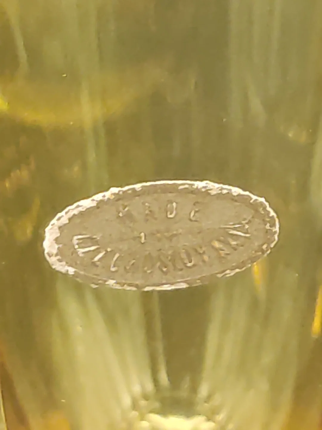 Likörset aus Bernstein Glas, 8-teilig – Bild 3