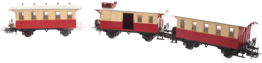 H0 Konvolut – 2x Niederbordwagen, 2x Personenwagen, 1x Gepäckwagen + 1 Roco 46027 ÖBB Stiegl Bierwagen – Bild 4