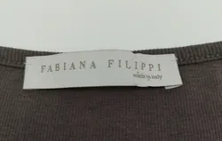 Fabiana Filippi - Graues Oberteil mit Kettendetails - XXL, 94% Baumwolle, 6% Lycra - Bild 5