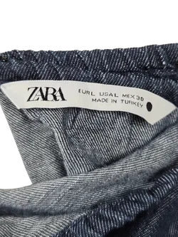 ZARA Damen Maxikleid, jeansblau - Gr. L / 40  – Vorschau 5