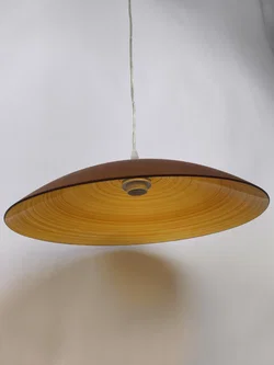 Deckenlampe, oranger Glasschirm, Ø 43cm – Vorschau 3