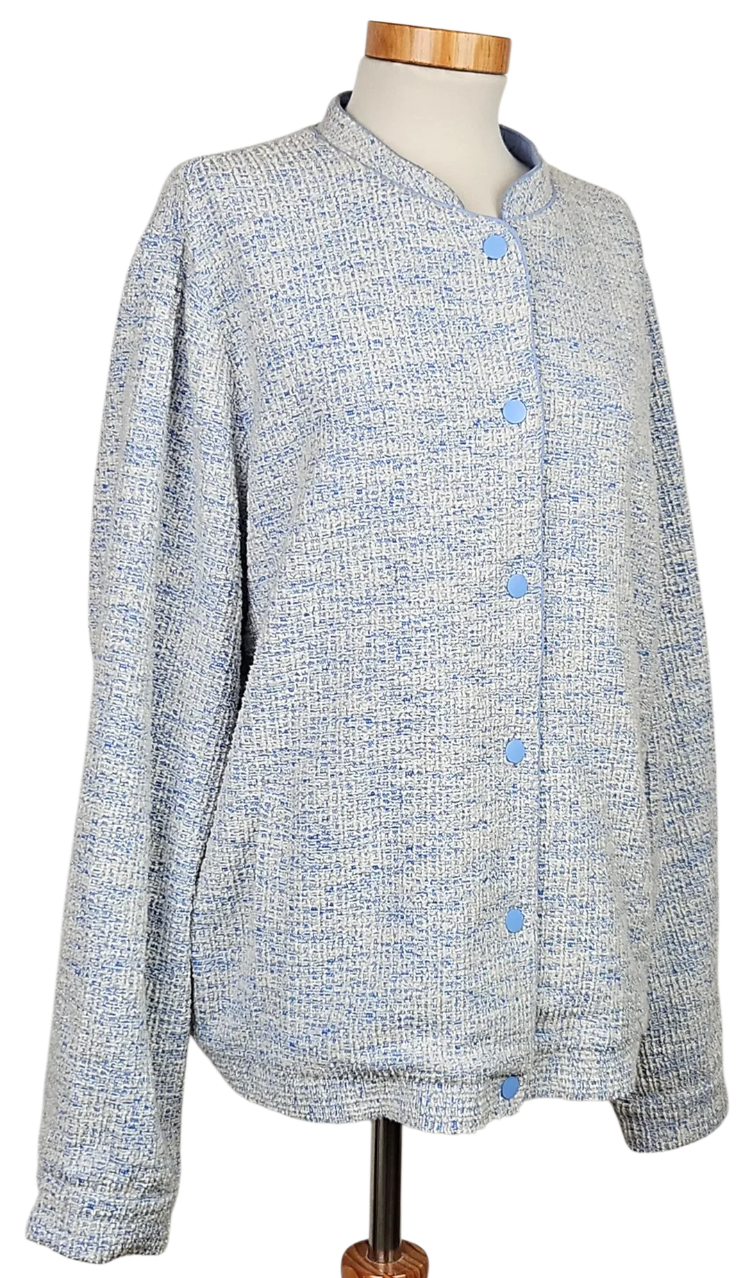 yesta Damen Jacke, blau/weiß - Gr. XXL  – Bild 3