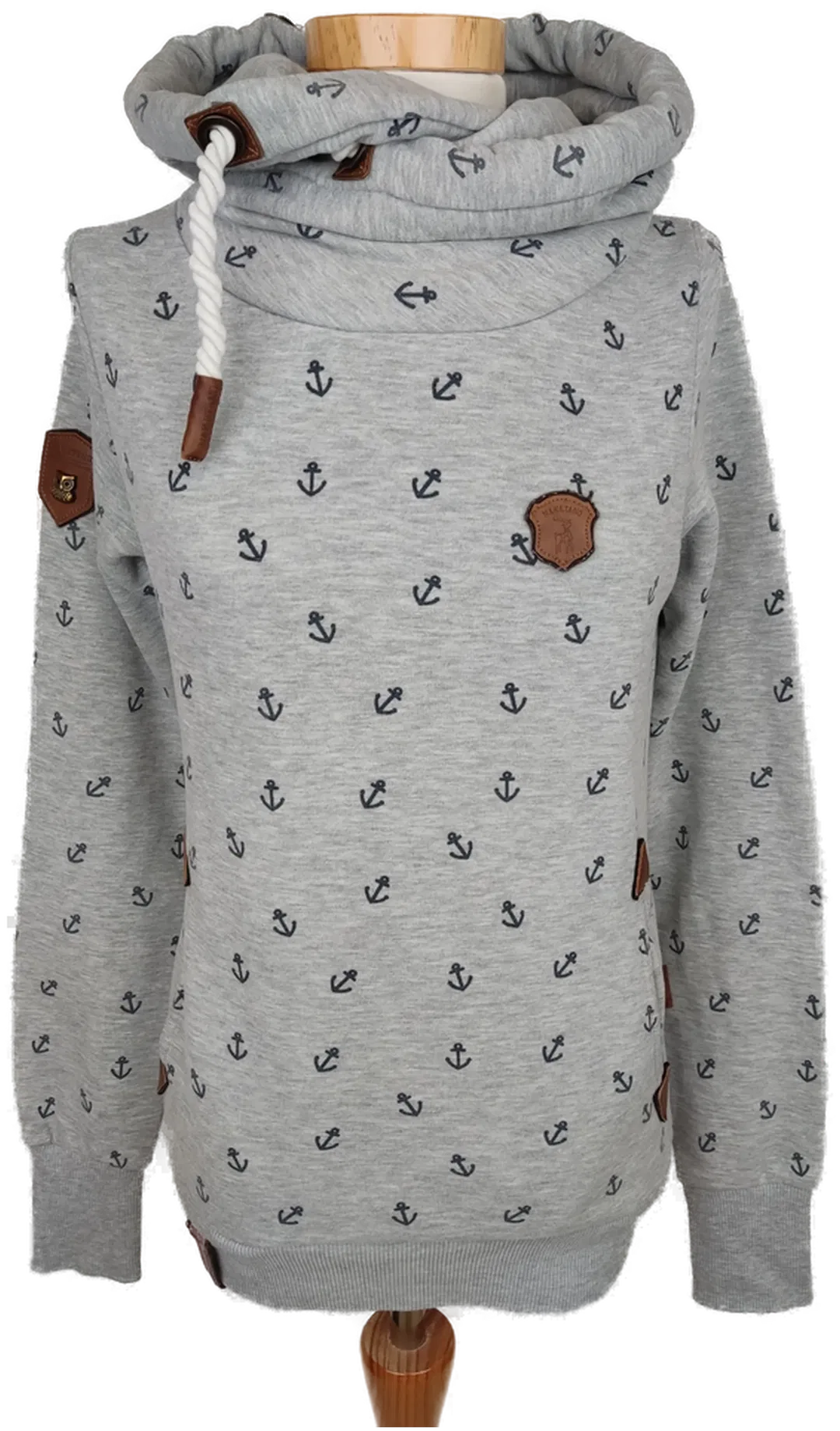 Naketano Damen Pullover grau gemustert - S/36 - Bild 1