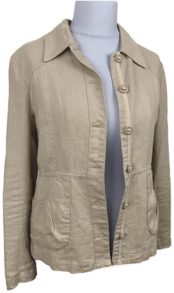 H&M, Leinenjacke, Blazer, Gr. 38 - Bild 2