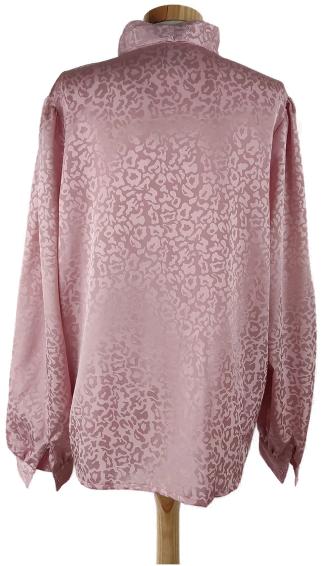 Bluse "Yessica", langarm mit Schleifenkragen, hellrose, Größe 46 – Bild 3