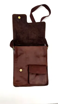 PAT CALVIN Herren-Umhängetasche, dunkelbraun - Bild 2