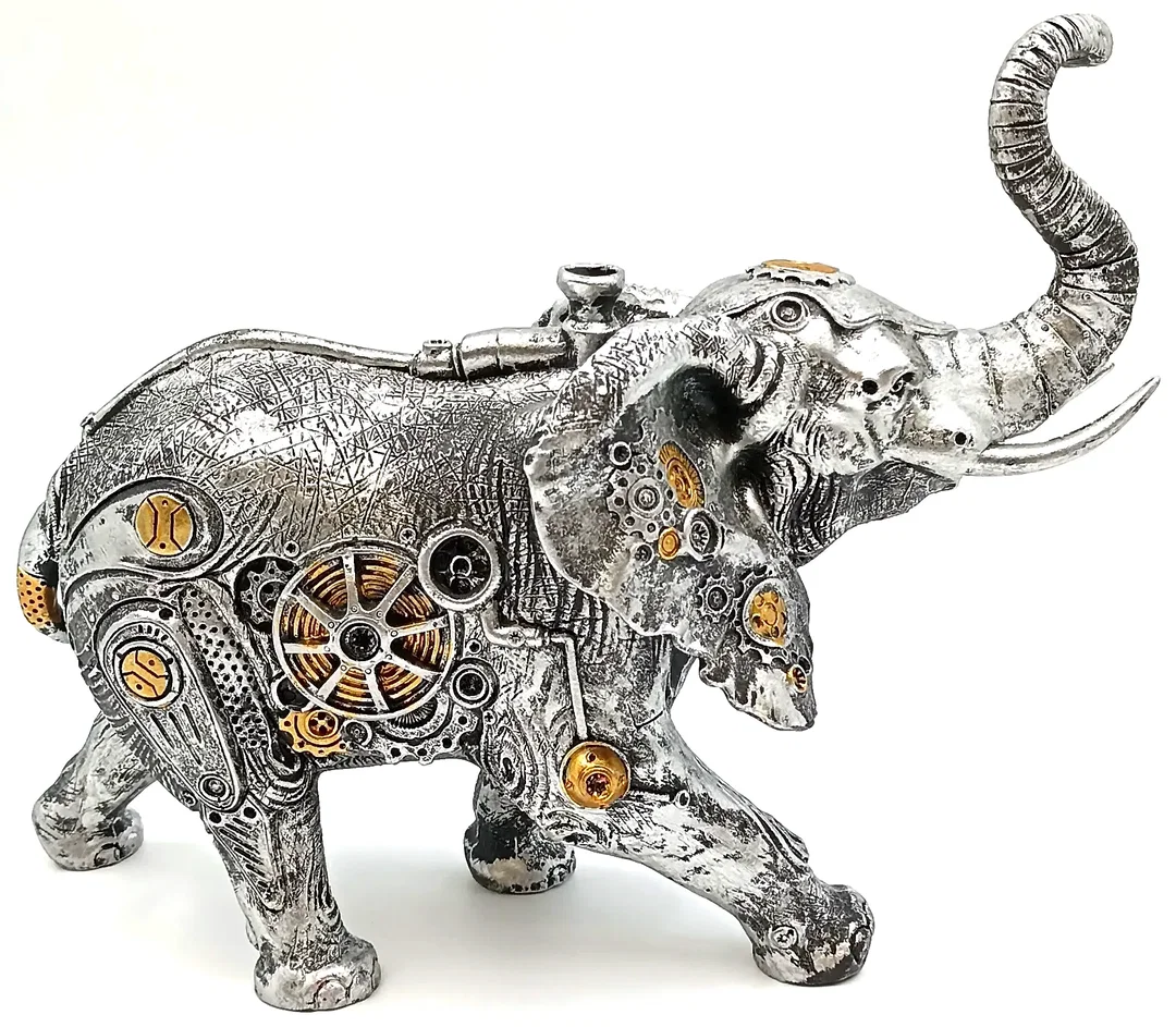 Steampunk Elefantenskulptur – Bild 4