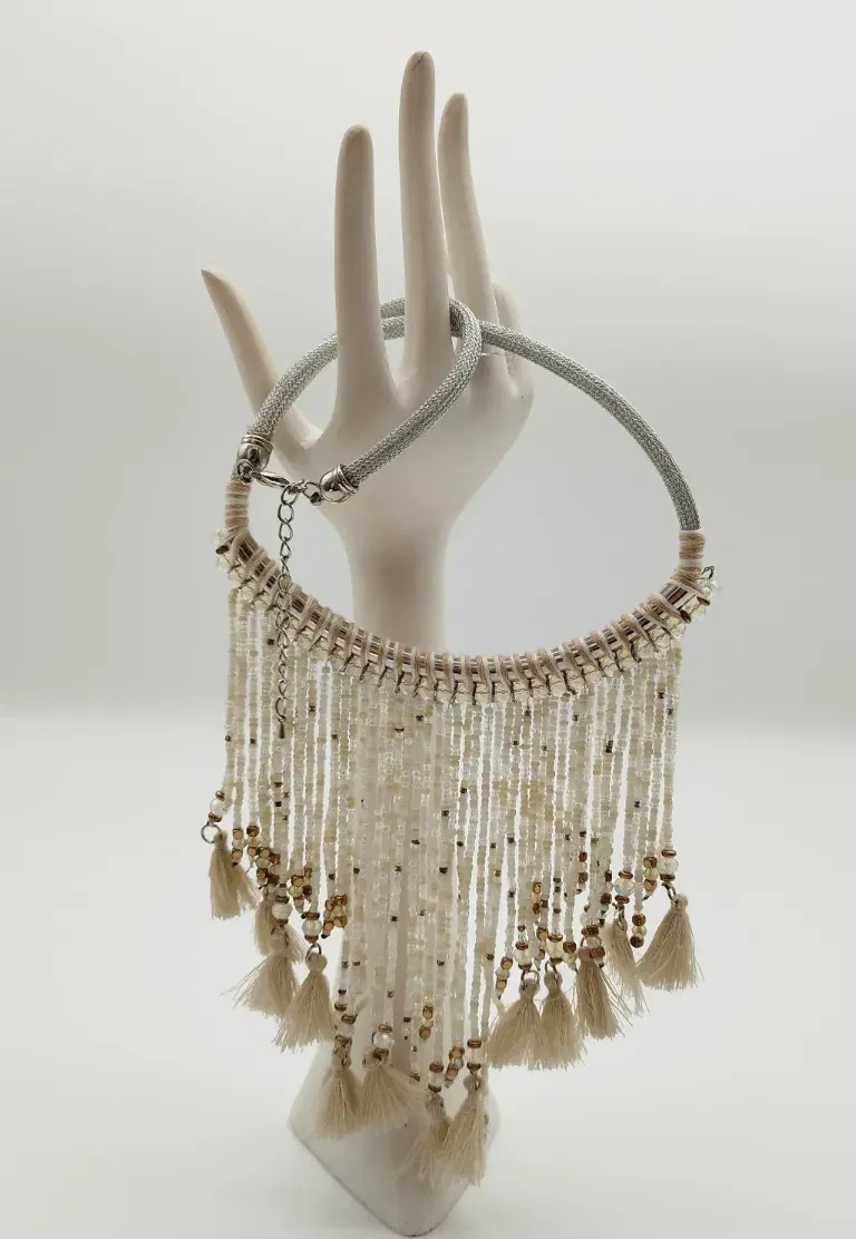 Stylische Modehalskette im Boho-Stil - ca. 50cm - Bild 1