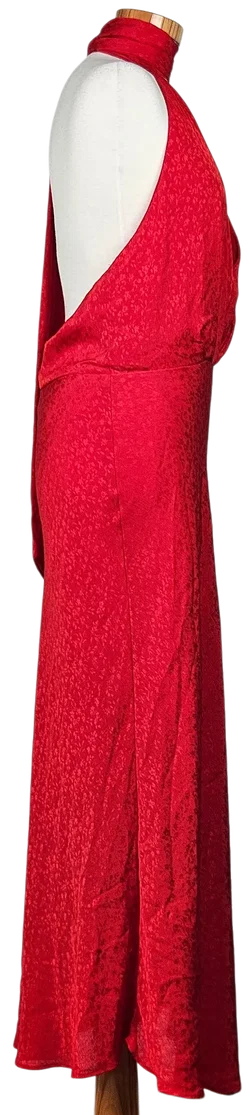 Zara Damen Maxikleid, rot - Gr. L  - Bild 3