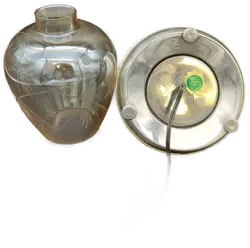 Les Etains Du Prince Eveque Zinn Lampe  - Bild 6