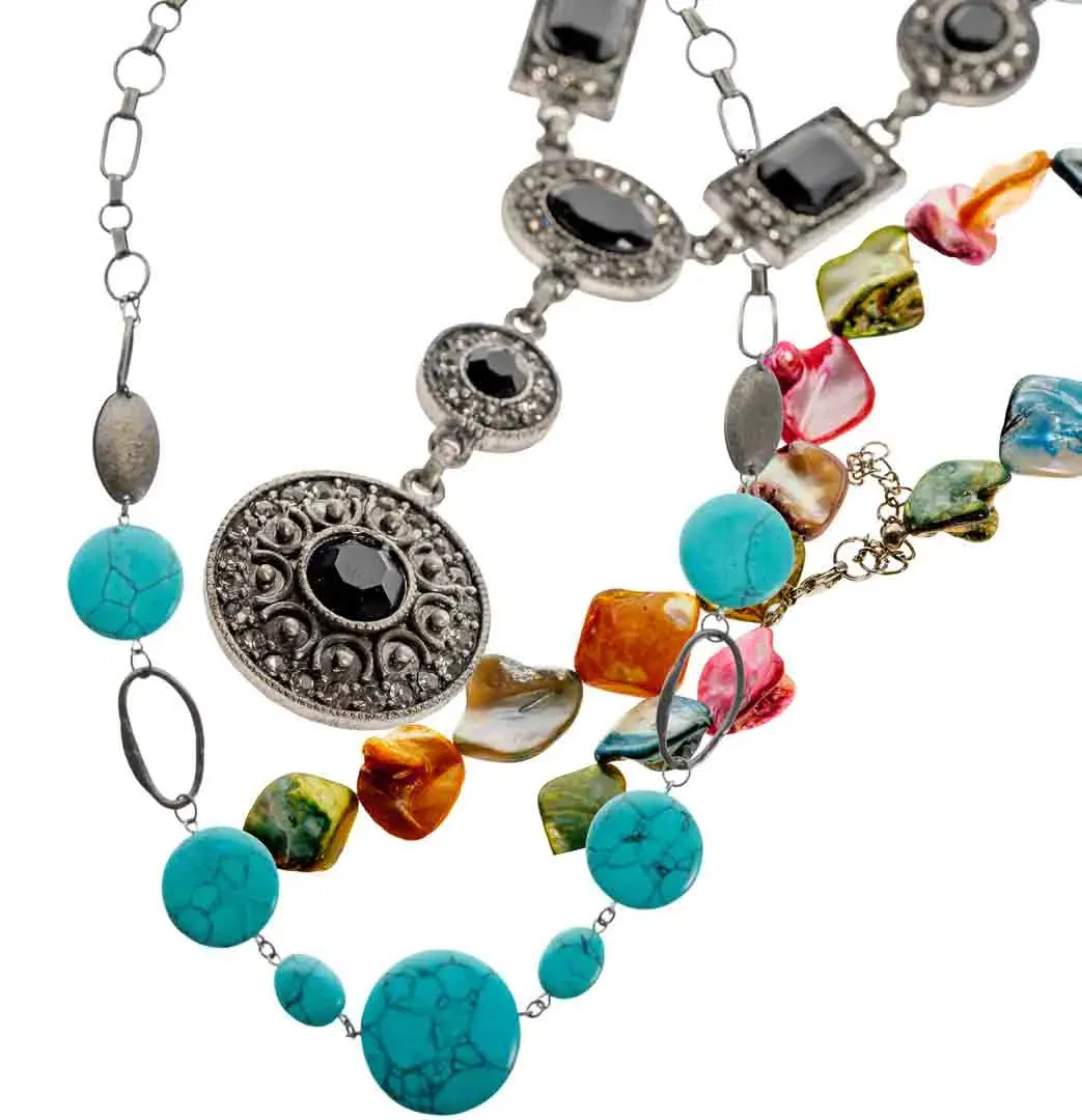 Schmuck Halsketten Modeschmuck, 3 Ketten - Bild 1