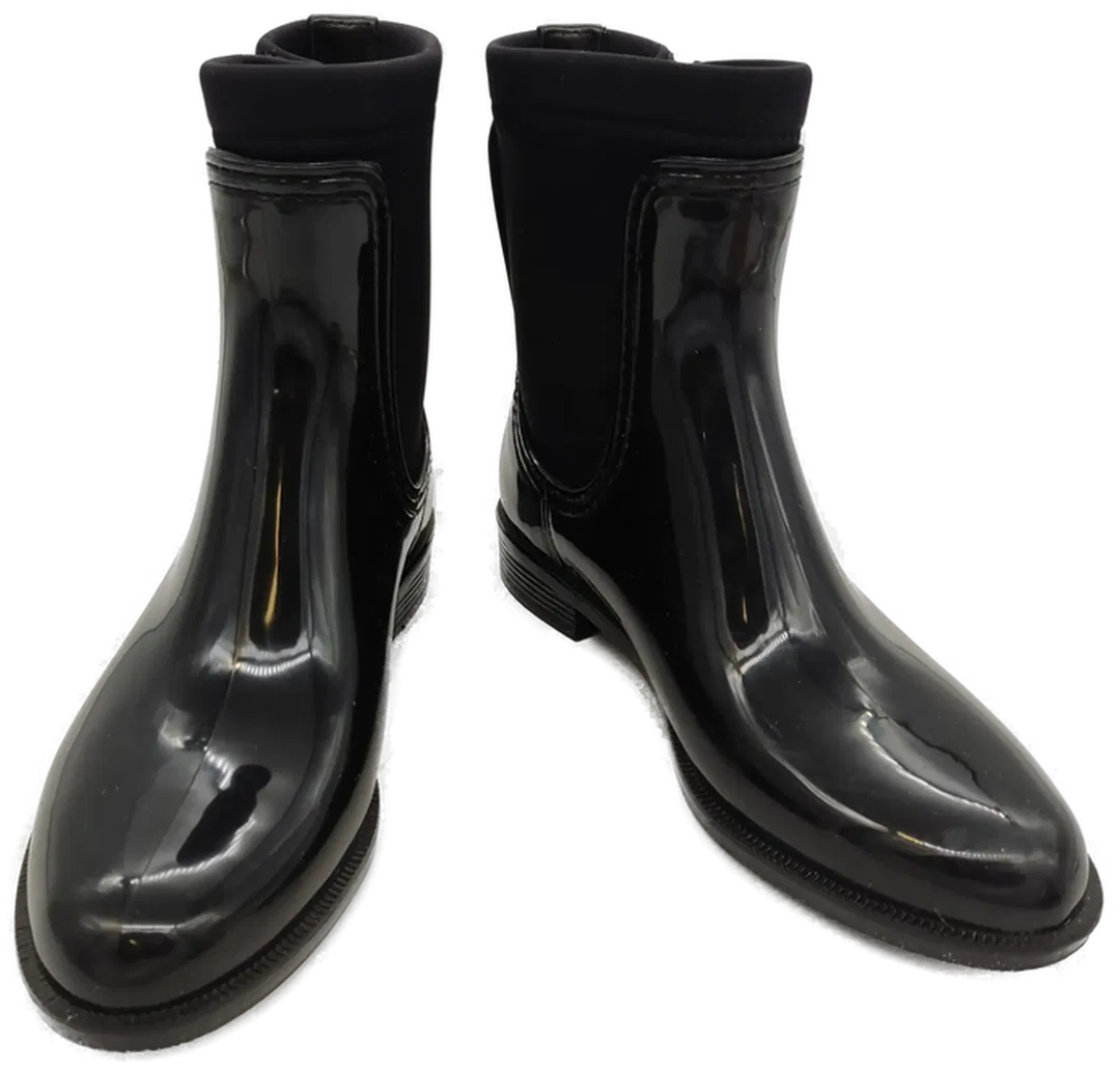 Tommy Hilfiger Damen Gummistiefel Gr. 39 Schwarz - Bild 4
