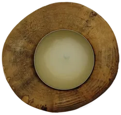 Teelichthalter aus Naturholz groß - Bild 2
