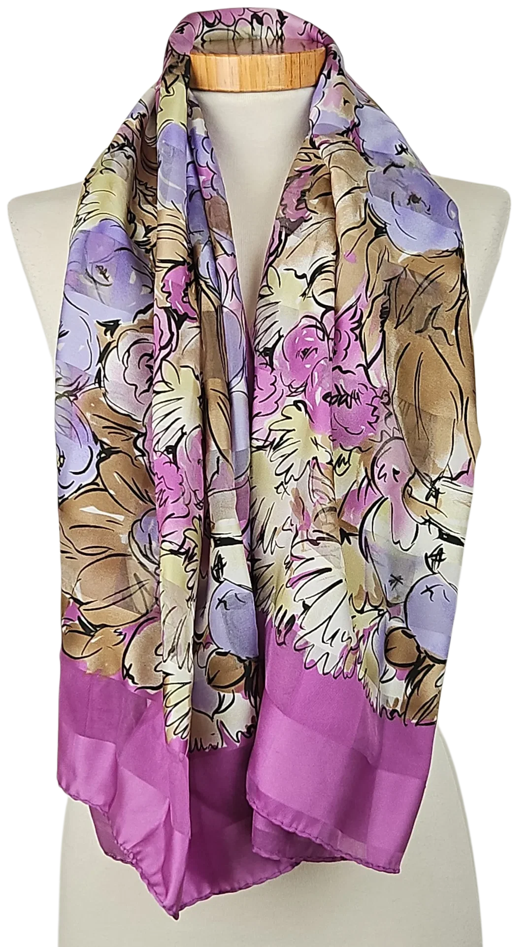 MANLIO BONETTI  Damen Halstuch - multicolor/ floral  – Bild 2