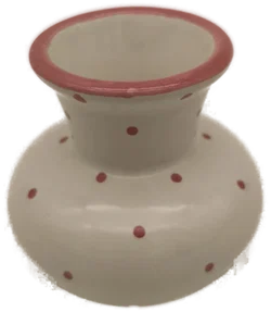 2 Vasen, Gmundner Keramik, rosa Tupfen - Bild 3