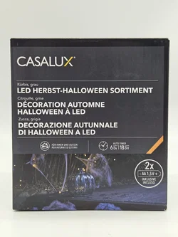 LED-Deko für Halloween "Kürbis silber" – Vorschau 4