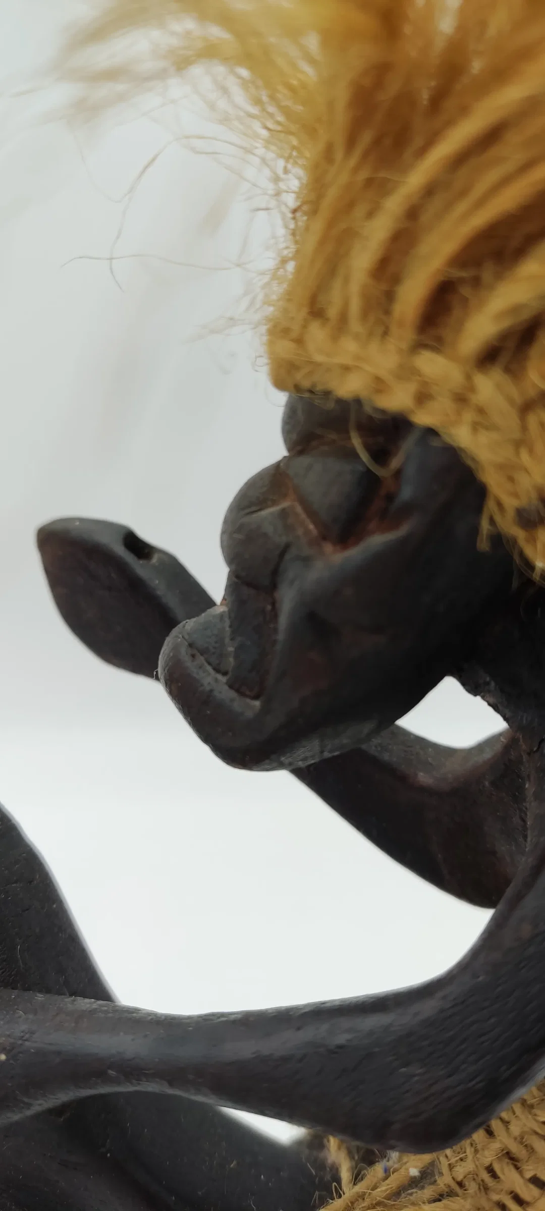 Afrikanische Holzfigur Reiter Auf Pferd | Deko – Bild 6