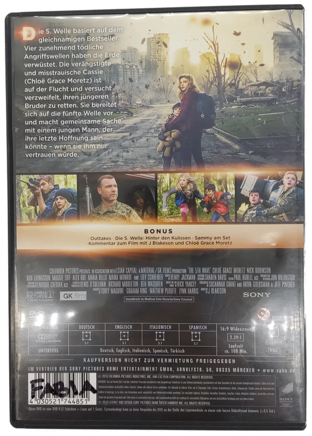 DVD "Die 5. Welle - Wir kämpfen zurück" mit Chloë Grace Moretz und Liev Schreiber – Bild 2