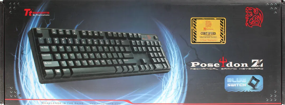 Tt eSPORTS Poseidon Z Mechanische Gaming-Tastatur – Blue Switch, Hintergrundbeleuchtung, USB - Bild 3