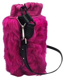 Max V. Kœnig Damen ülüsch Handtasche, pink - Höhe ca. 25 cm  - Bild 3