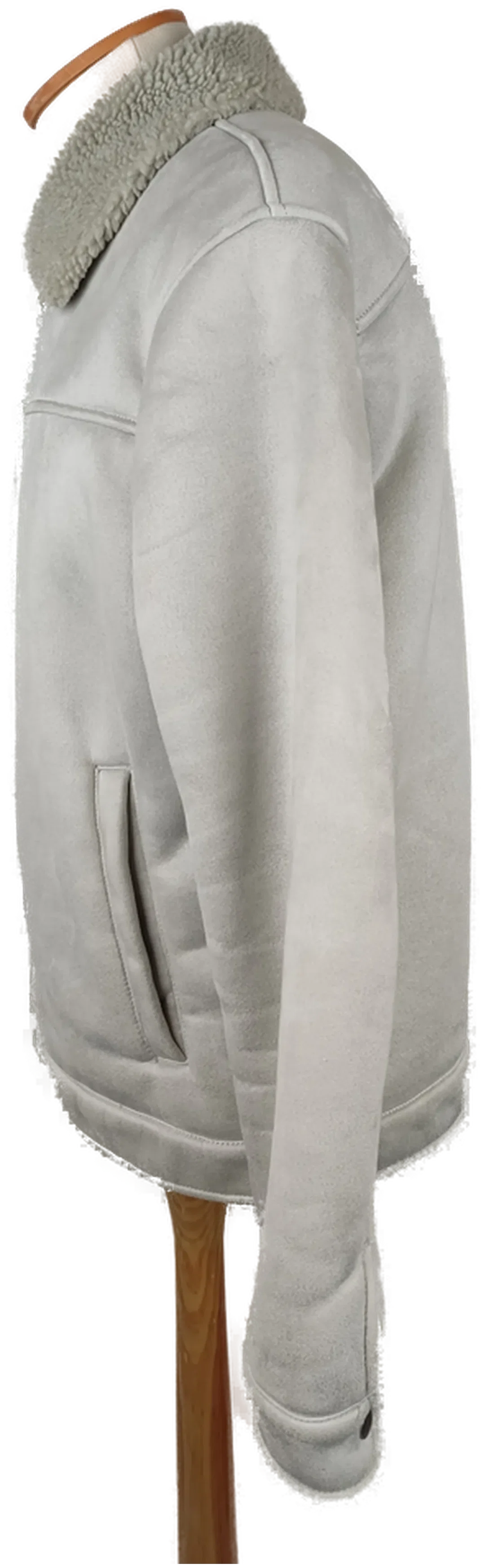 Zara Herrenjacke Grau Wildlederoptik Größe L | Wie Neu – Bild 4