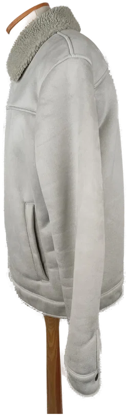 Zara Herrenjacke Grau Wildlederoptik Größe L | Wie Neu - Bild 4
