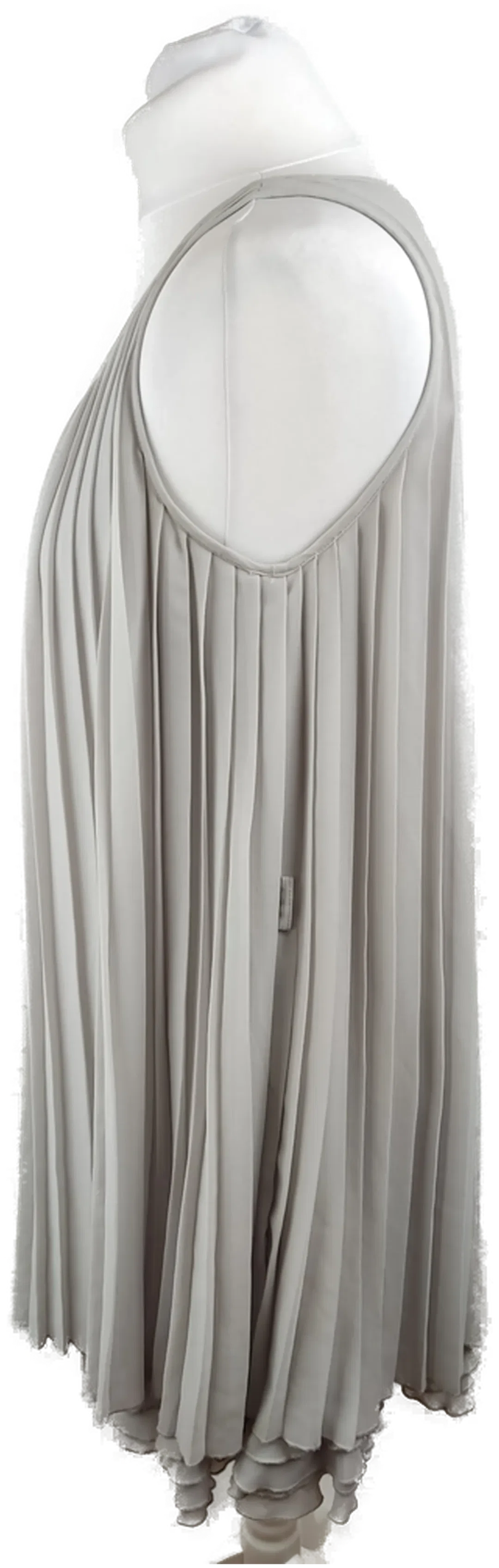Vero Moda Kurzes Kleid In Hellgrau Mit Falten | Sommerlicher Stil – Bild 2