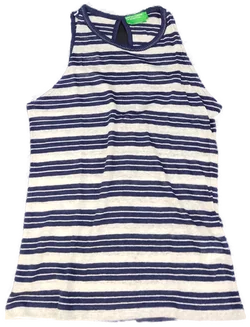 United Colors of Benetton Kindertop blau/weiß Gr. L/G - Bild 1