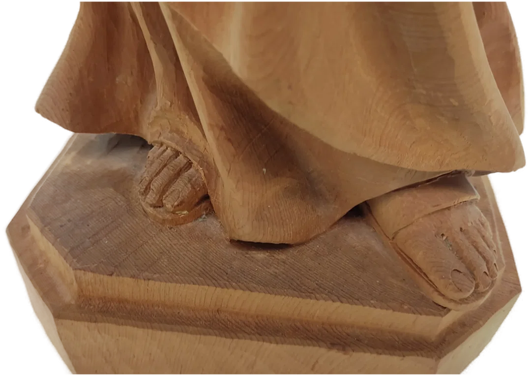 Heiligenfigur Hl. Josef als Handwerker aus Holz – Bild 8