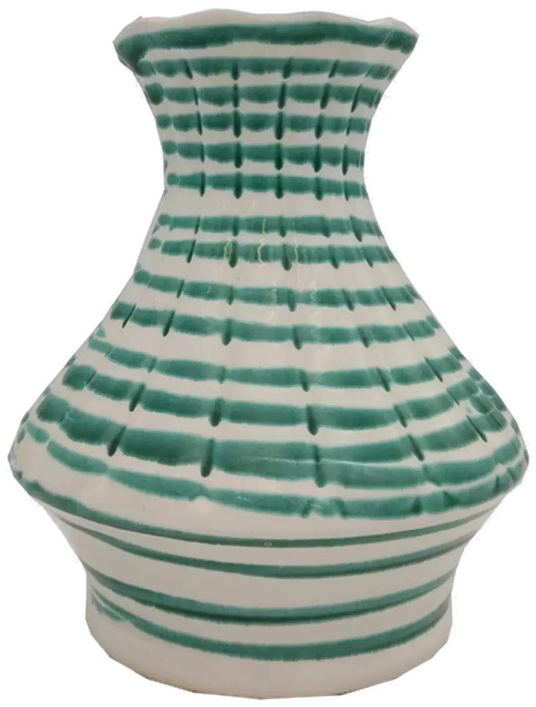 Gmundner Keramik Vase „Grün geflammt“ (Modell F84) - Bild 1