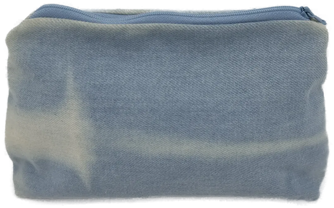 Stofftasche mit Zipp aus Jeansstoff - Bild 1